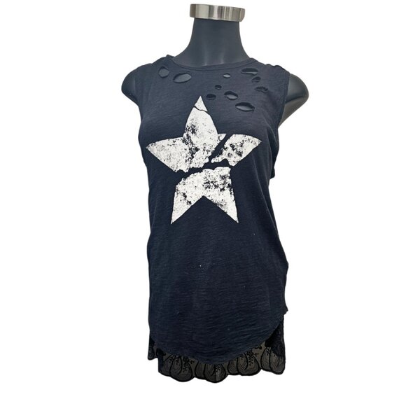 Black Lace Tank Top Extender with Built in Shelf Bra TANK-EXT-BLACK - Picture 7 of 7